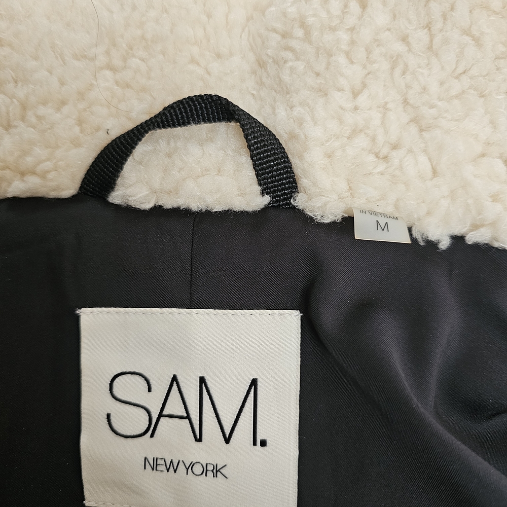 SAM NEW YORK Cream Teddy Coat - Picture 12 of 12